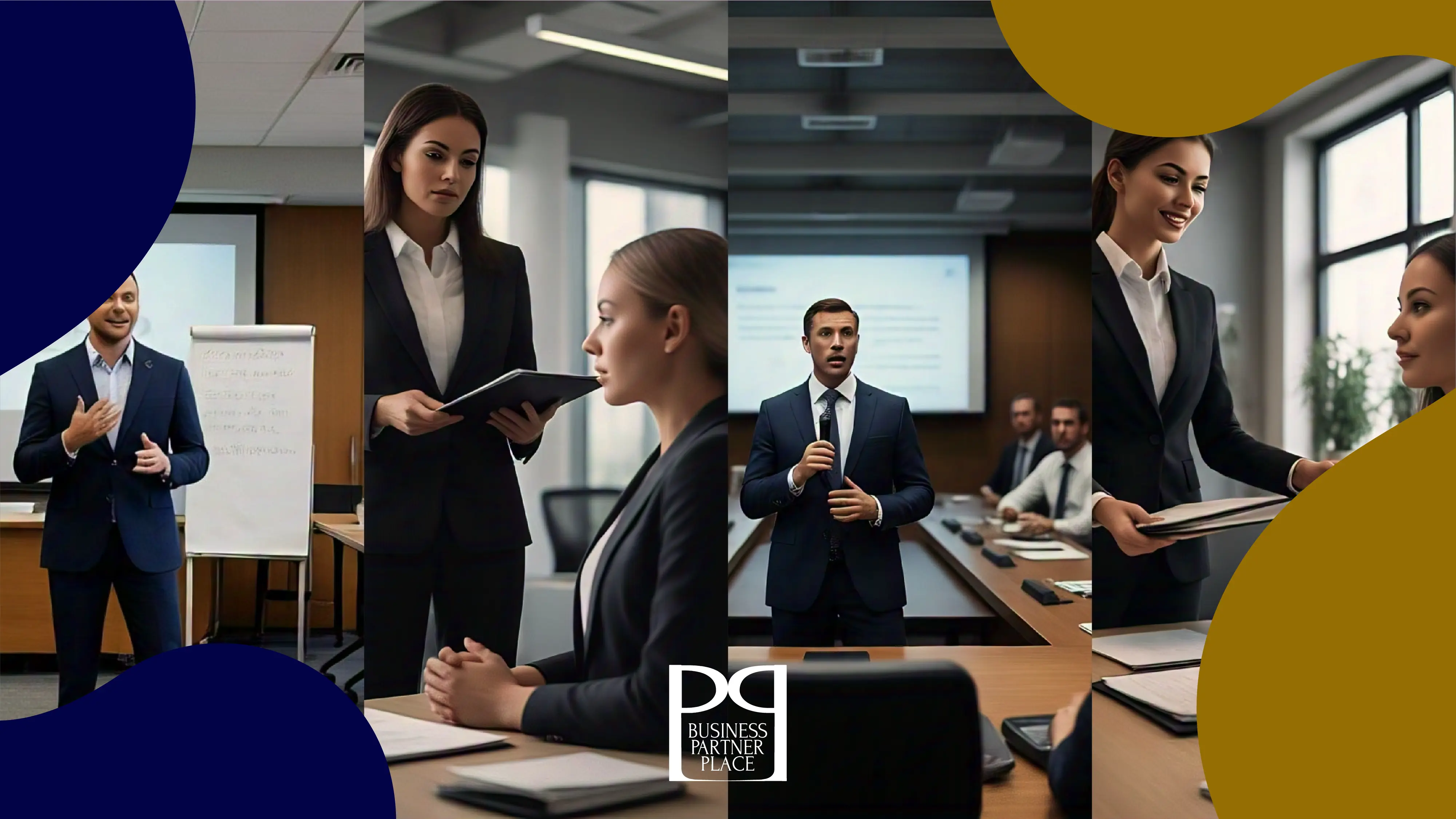 Business people in a meet