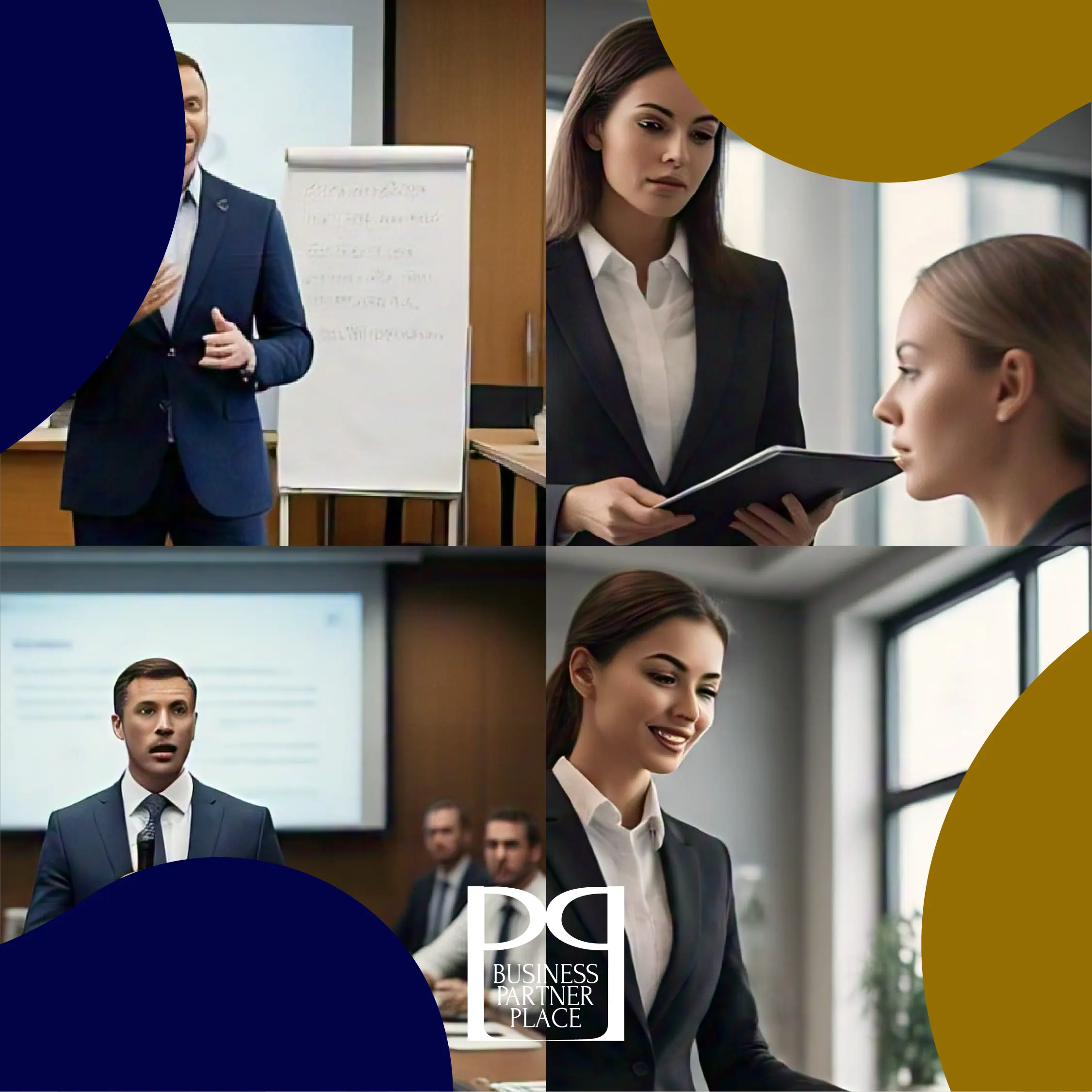 Business people in a meet